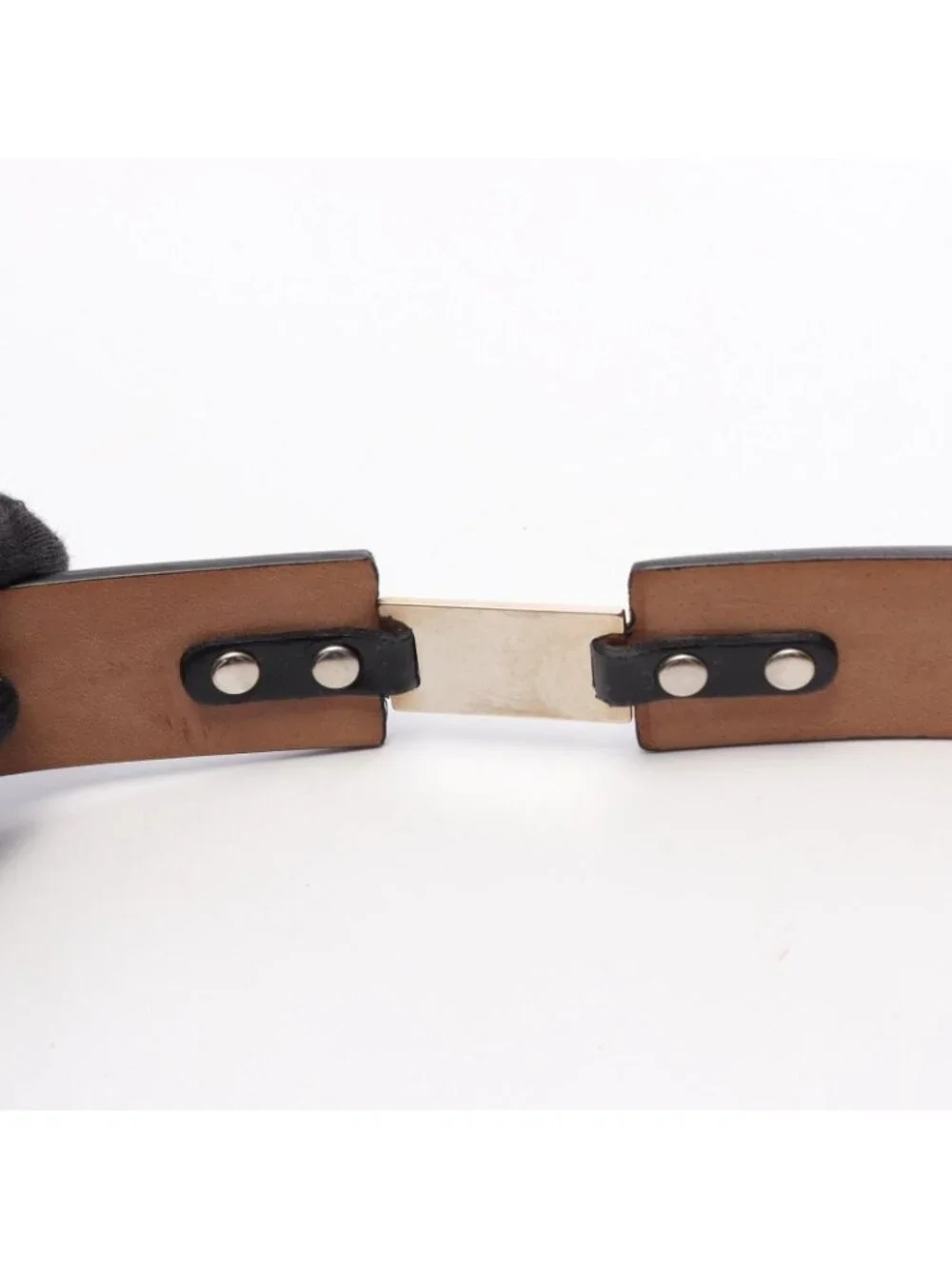Dolce & Gabbana Belt DG Logo Silver Leather
